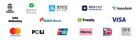 Local payment option logos